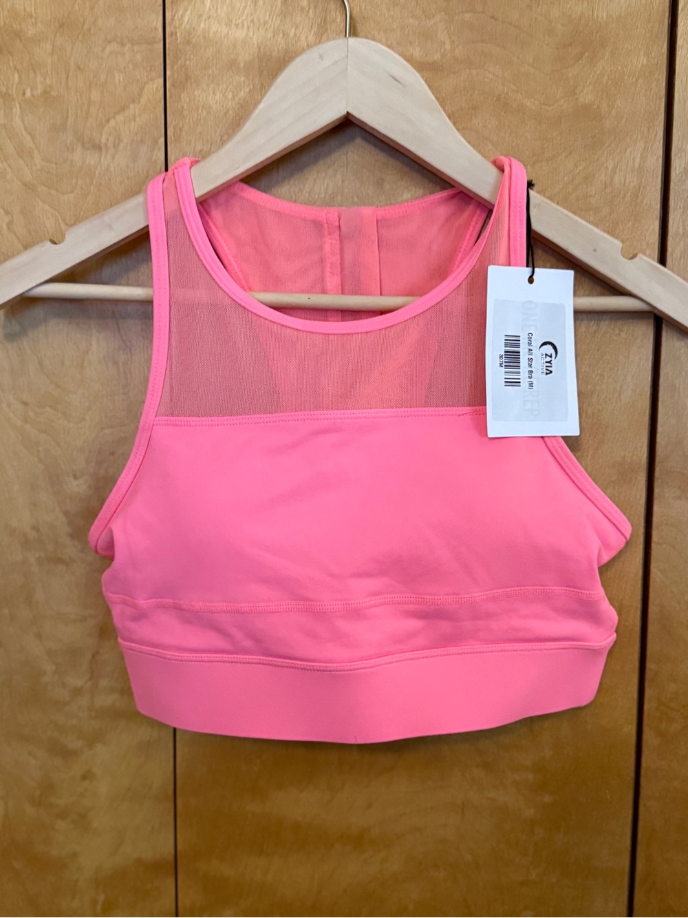 Zyia Active Neon Coral All Star bra Size medium